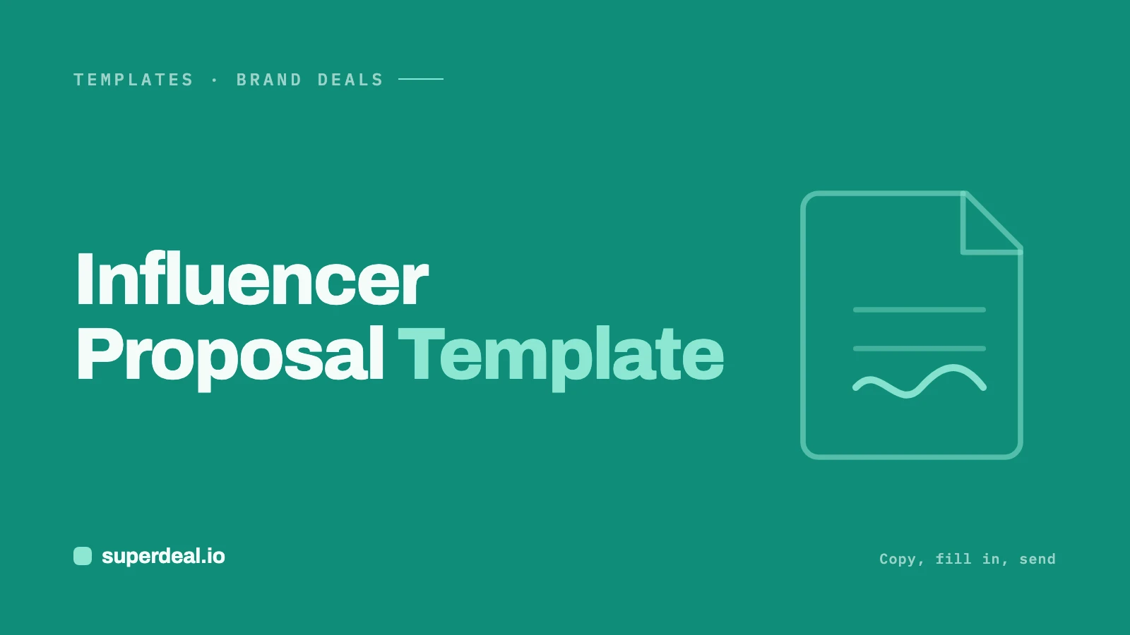 Influencer Proposal Template: Copy, Fill In, Send (2026)